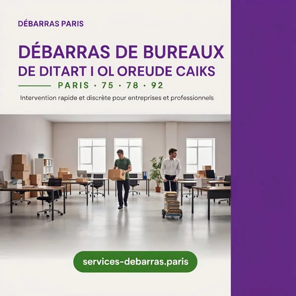 Organiser le débarras de bureaux dans le 75 78 92